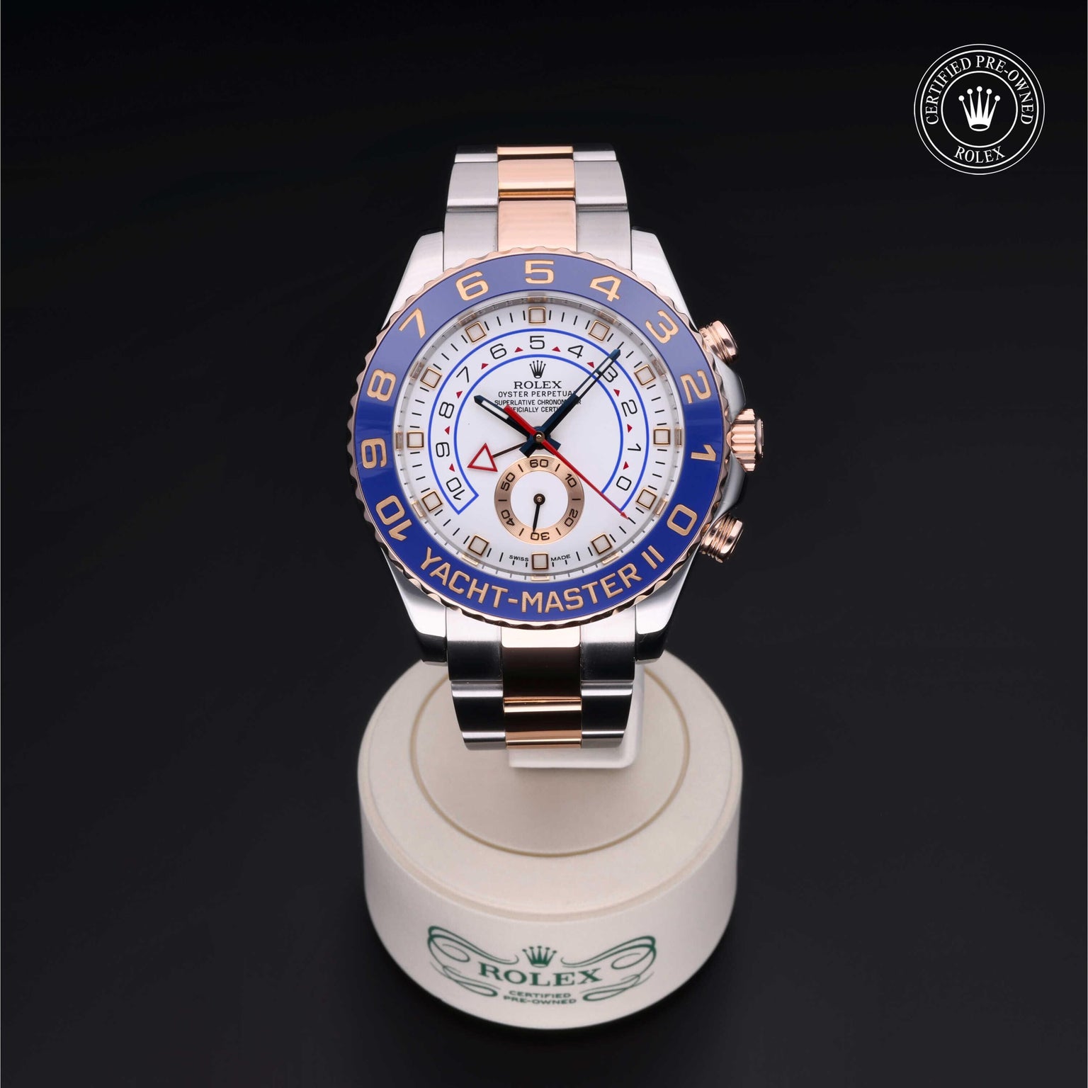 Rolex CPO Yacht-Master M116681 front on white background