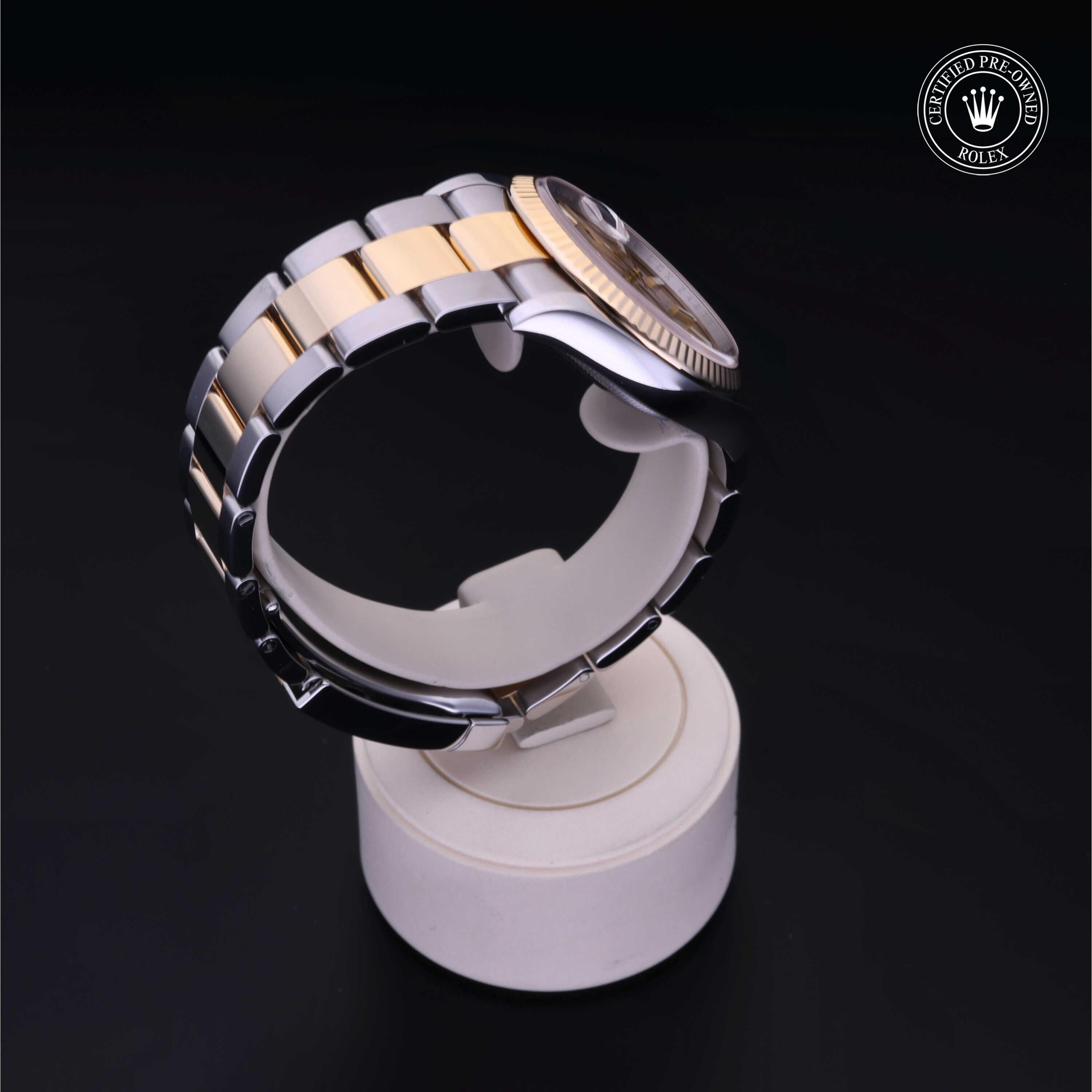 Rolex CPO Datejust M126233 front on white background