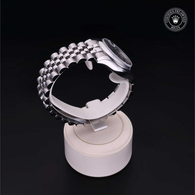 Rolex Certified Pre-owned Lady Datejust M178240-0016 front on black background