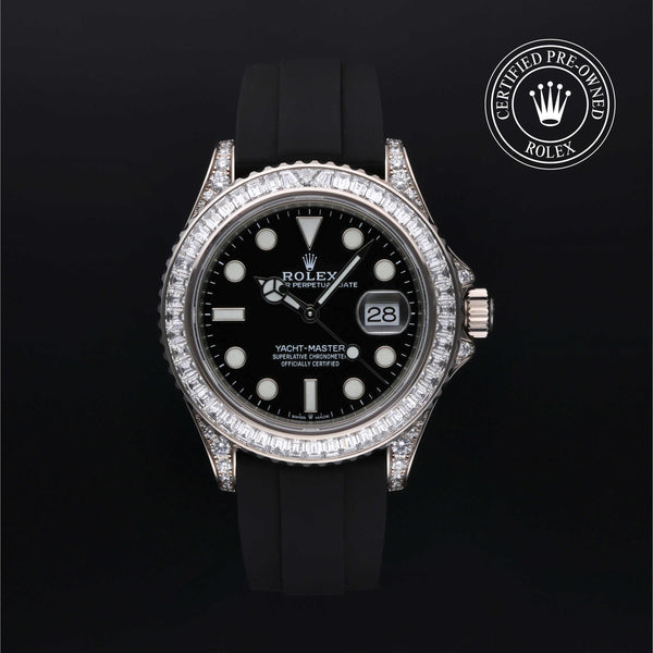 Rolex Certified Pre-owned Yacht-Master M226679TBR-0003 front on black background