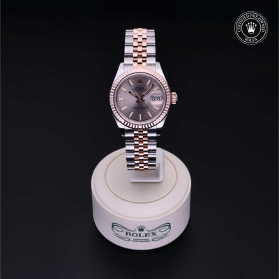 Rolex CPO Lady Datejust M279171 front on white background