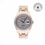 Rolex CPO Pearlmaster M18958BR front on white background