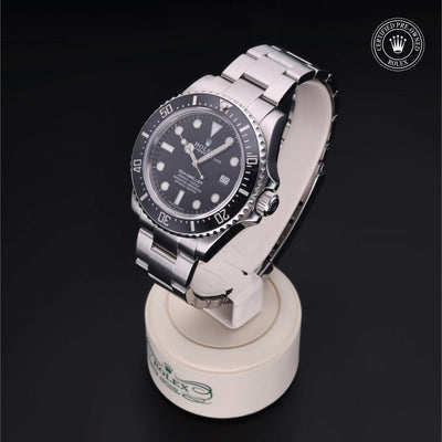 Rolex CPO Sea-Dweller M116600 front on white background
