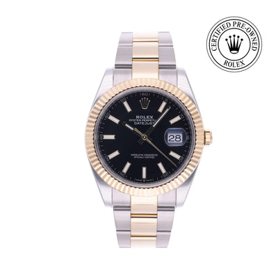 Rolex CPO Datejust M126333 front on white background