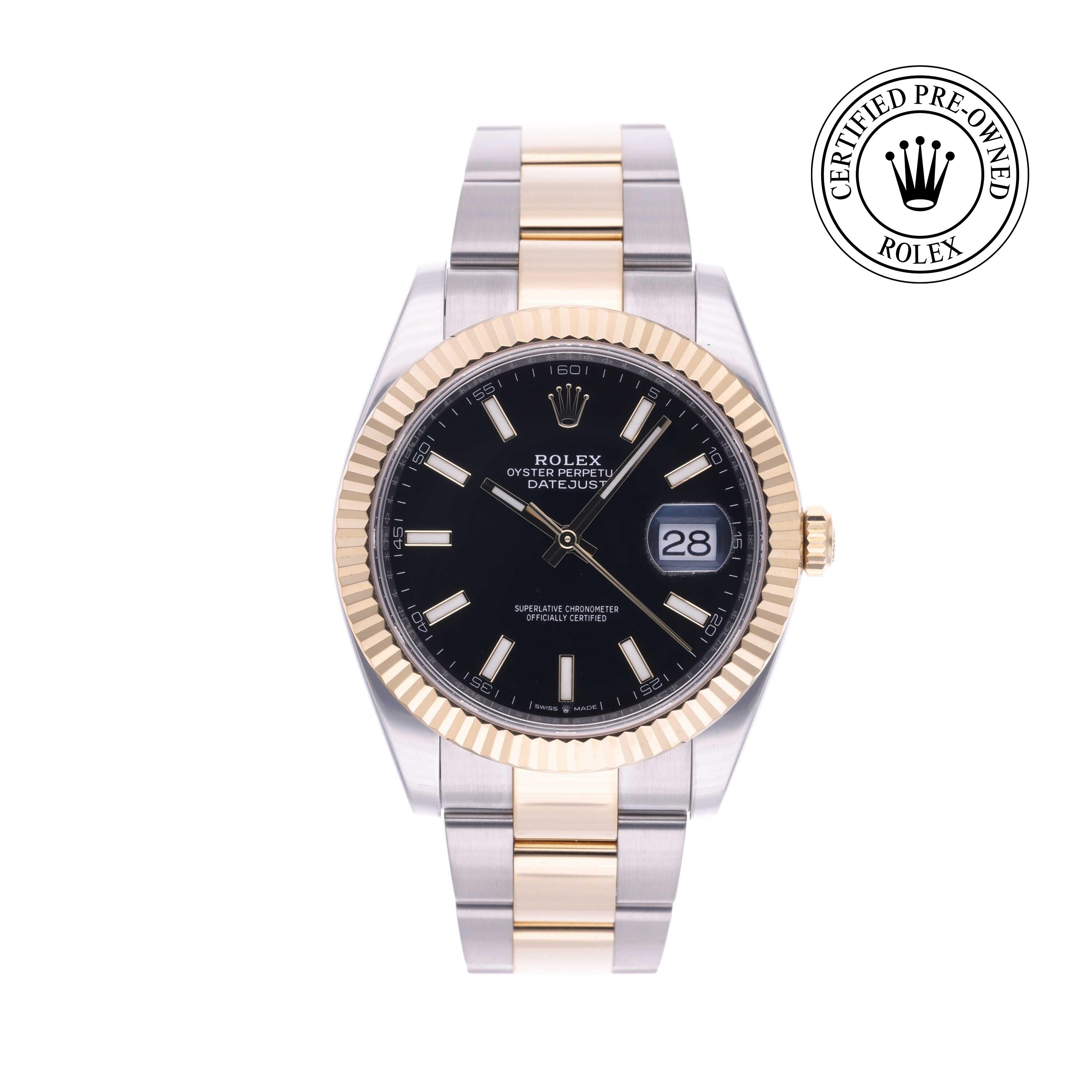 Rolex CPO Datejust M126333 front on white background