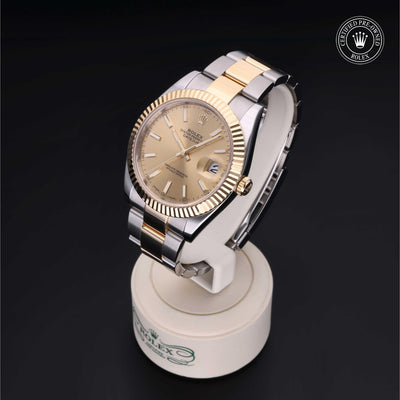 Rolex CPO Datejust M126333 front on white background