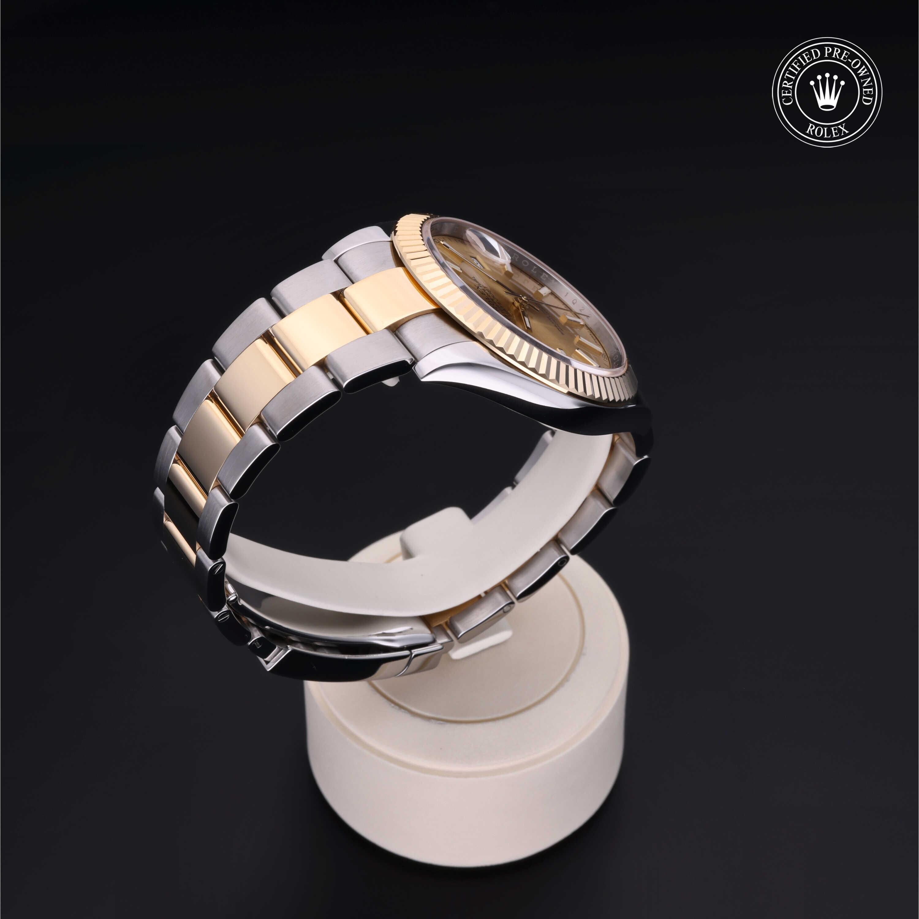 Rolex CPO Datejust M126333 front on white background