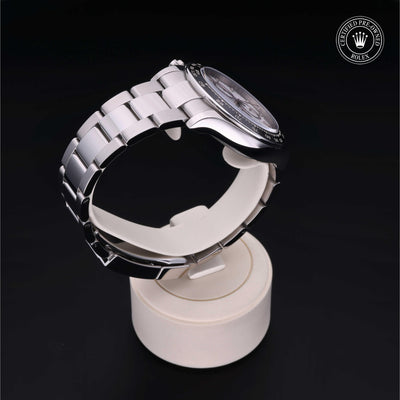 Rolex Certified Pre-owned Daytona M126500LN-0001 front on black background