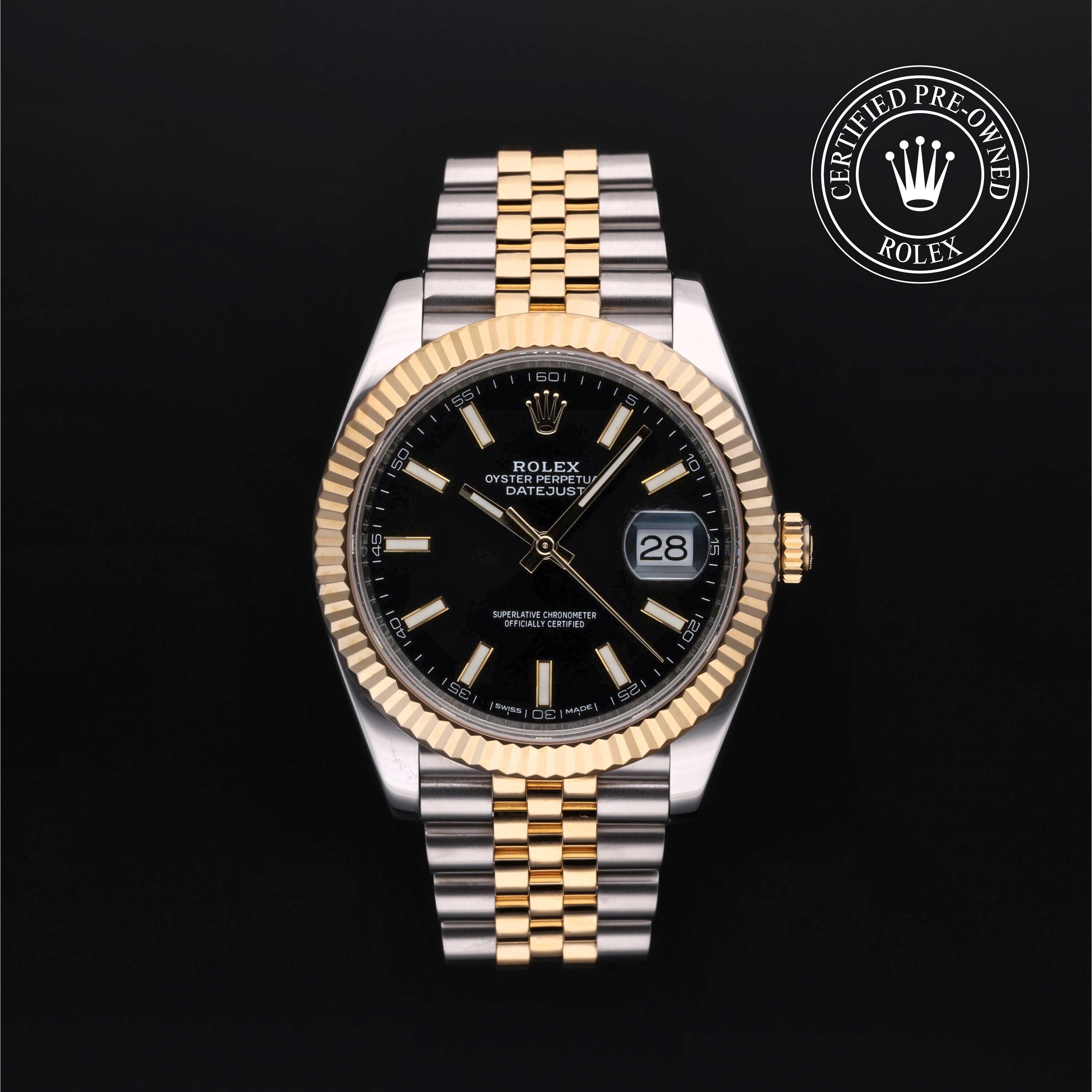 Rolex CPO Datejust M126333 front on white background