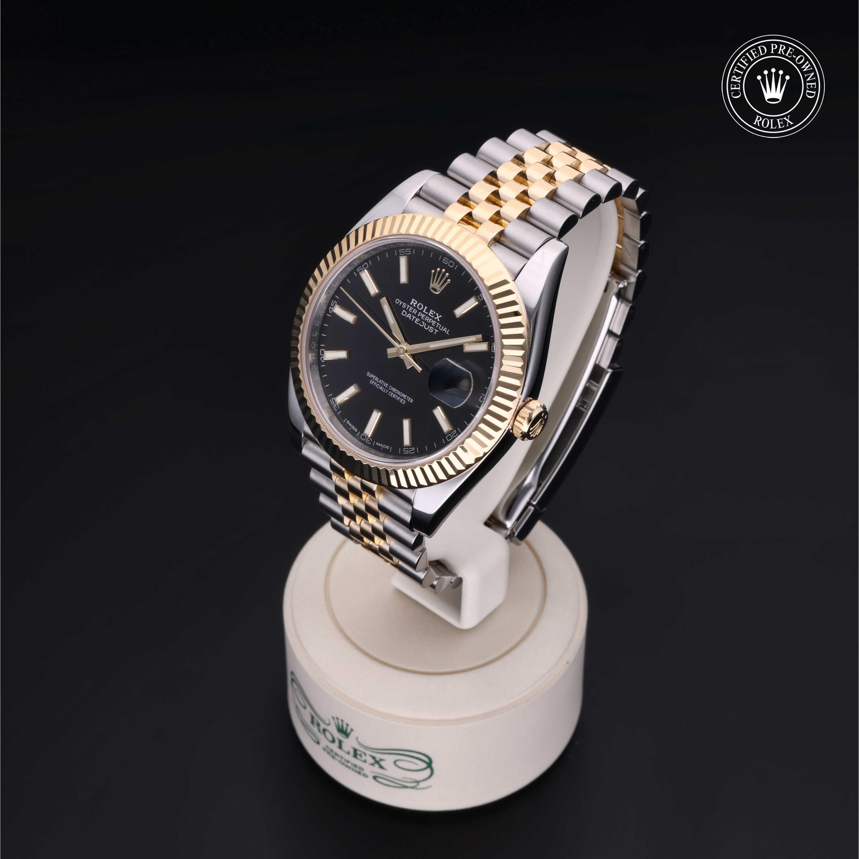 Rolex CPO Datejust M126333 front on white background
