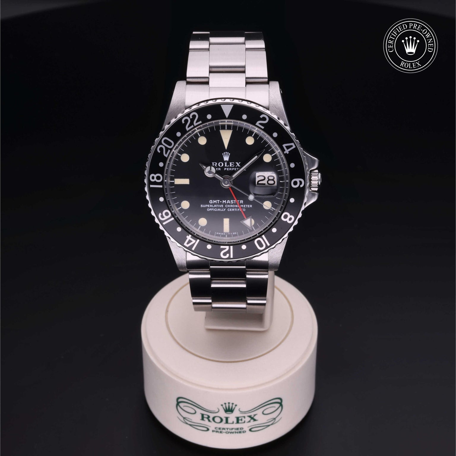  front on black background