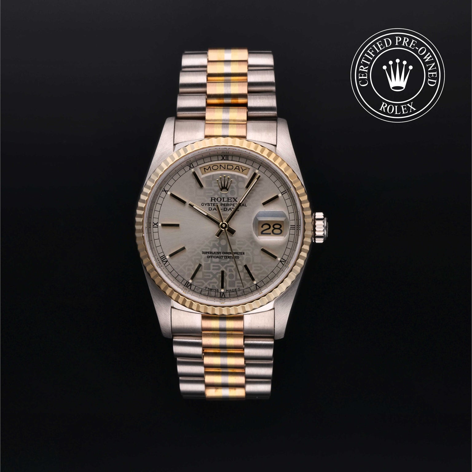  front on black background