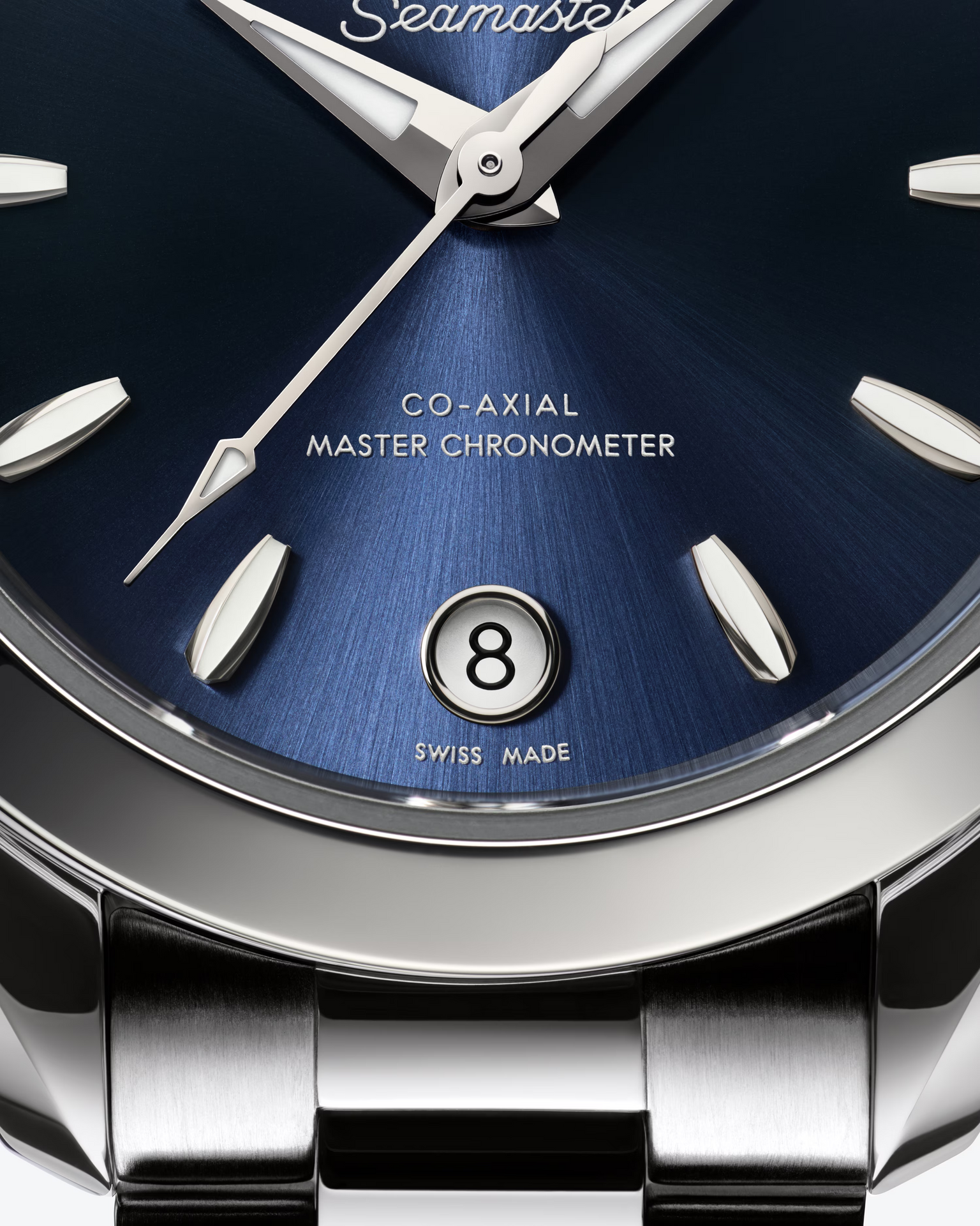 OMEGA Seamaster Aqua Terra 150M 30mm Steel on Steel Blue Dial Watch 