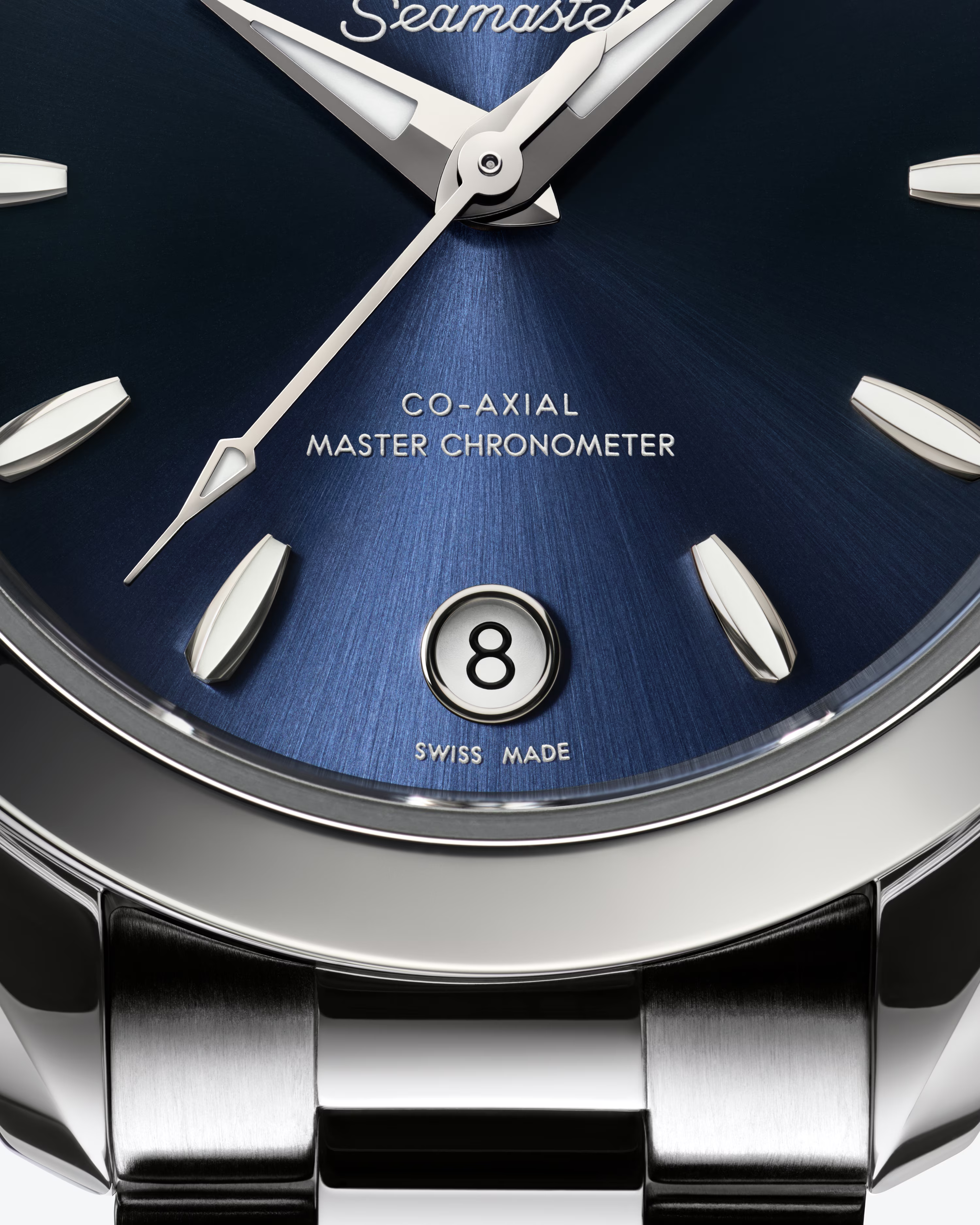 OMEGA Seamaster Aqua Terra 150M 30mm Steel on Steel Blue Dial Watch 