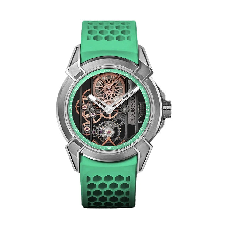 Epic x Skeleton | 44mm, Mint Green Titanium, Men's Watch