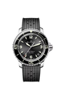 Fifty Fathoms Automatique | 43.3mm, Sunburst Black Dial, Rubber Strap