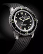 Fifty Fathoms Automatique | 42.3mm, Sunburst Black Dial, Rubber Strap