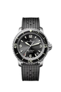 Fifty Fathoms Automatique | 42.3mm, Sunburst Black Dial, Rubber Strap