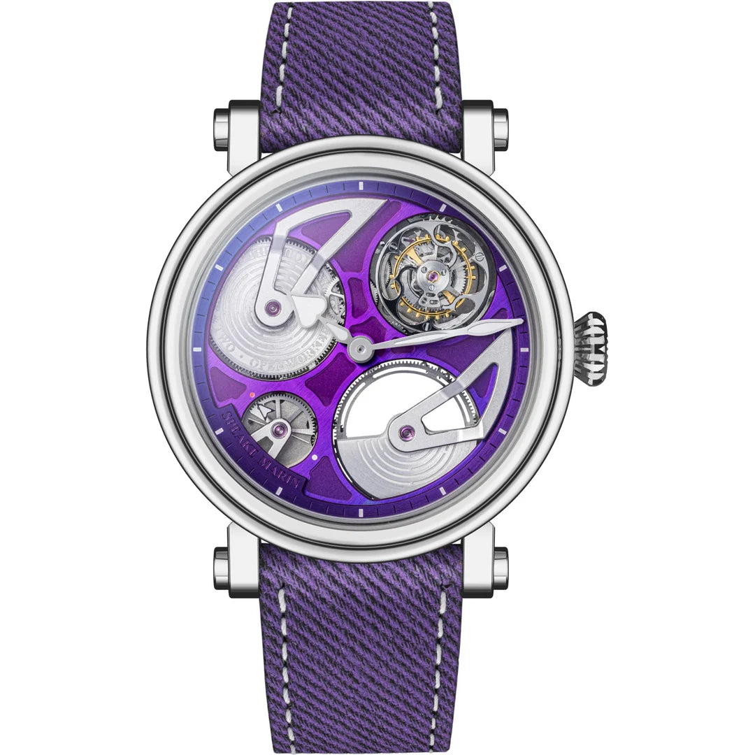 Speake Marin Openworked Tourbillon Purple Hour | 42mm, Titanium, Men's Watch