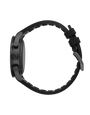 Black watch strap on a white background
