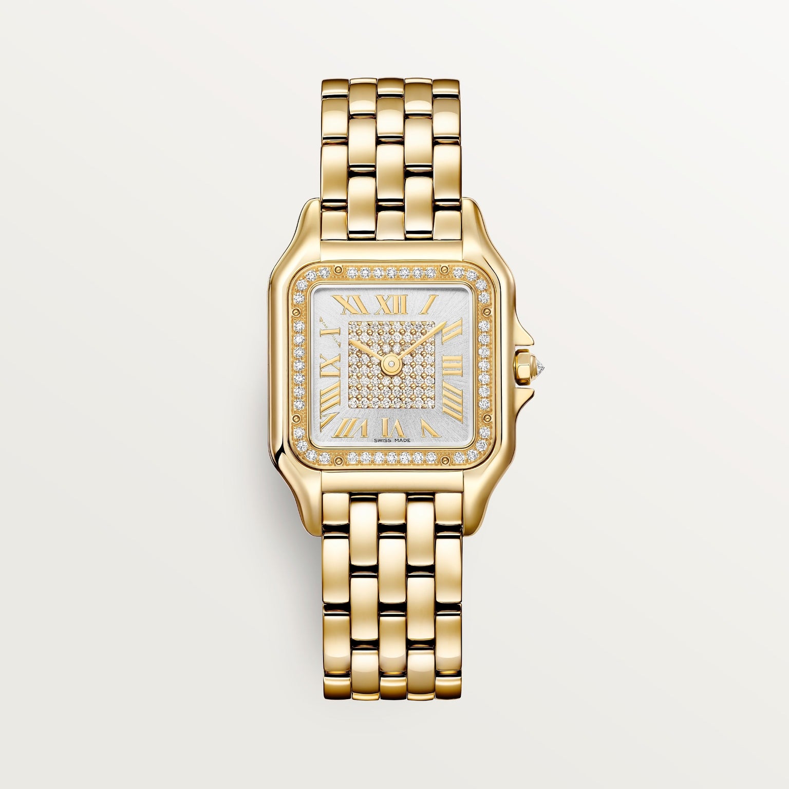 Cartier Panthère de Cartier Medium Model WJPN0093 front on white background