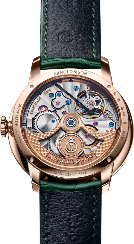 Chronometry DSTB 42 Red Gold | 42mm, 18K red gold 5N, Alligator Leather Strap