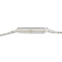 Side view of the Piaget White Gold Onyx Dress Watch, featuring a thin case, metal band, and visible adjustment crown.