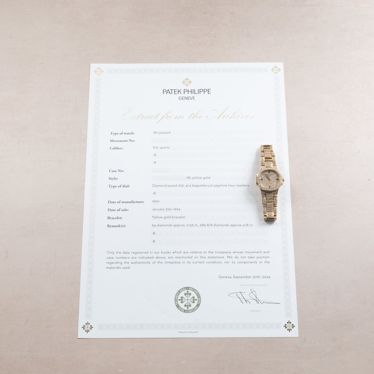 Patek Philippe Nautilus Ladies Diamonds and Sapphires