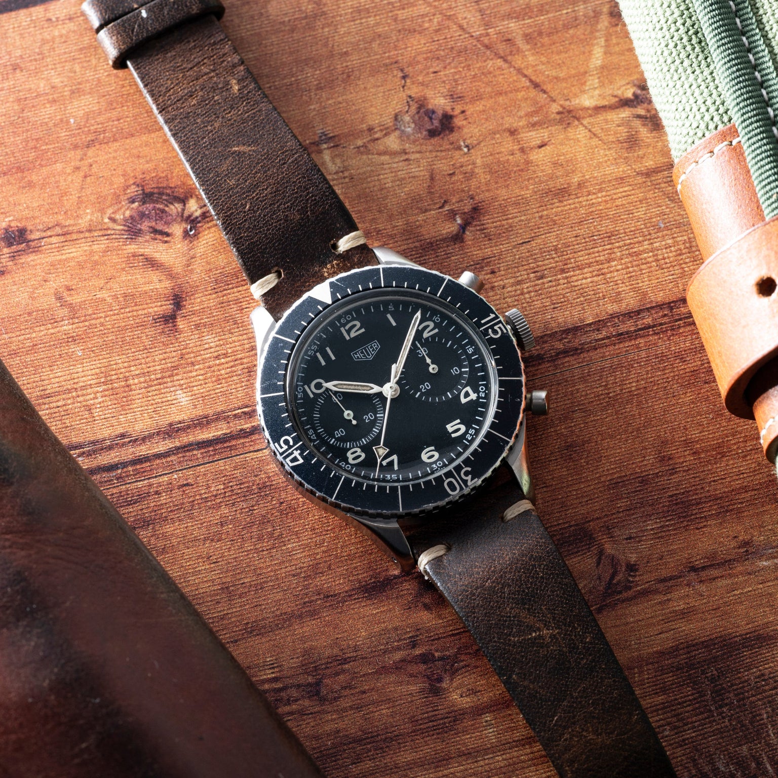 Heuer Bundeswehr Flyback Chronograph - Image 6