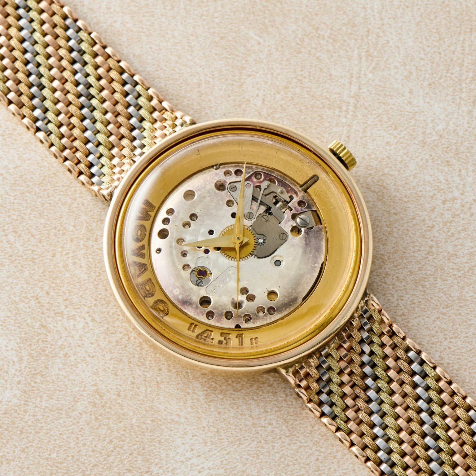 Movado 431 Tri-Tone 'Salesman Sample' - Image 13