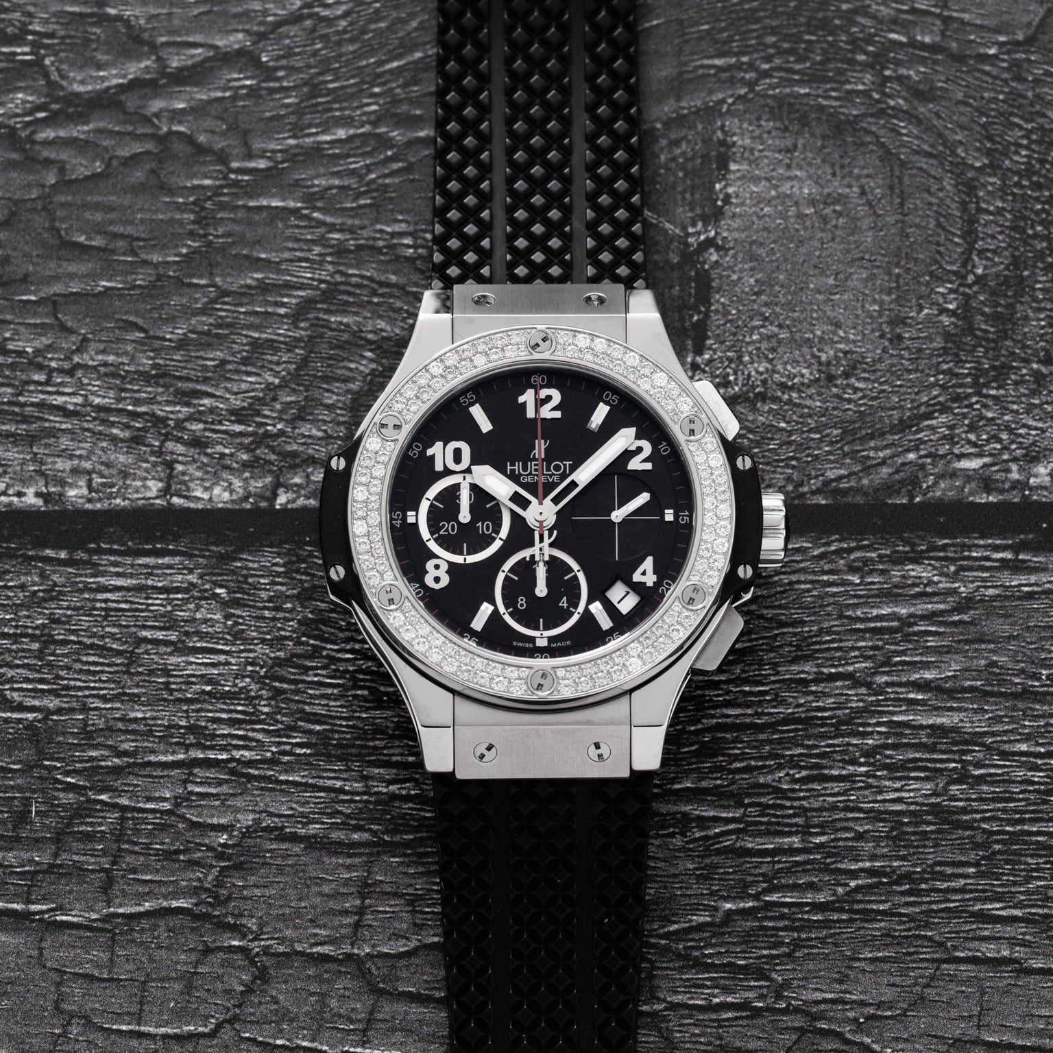 Hublot Big Bang Chronograph Steel Diamonds