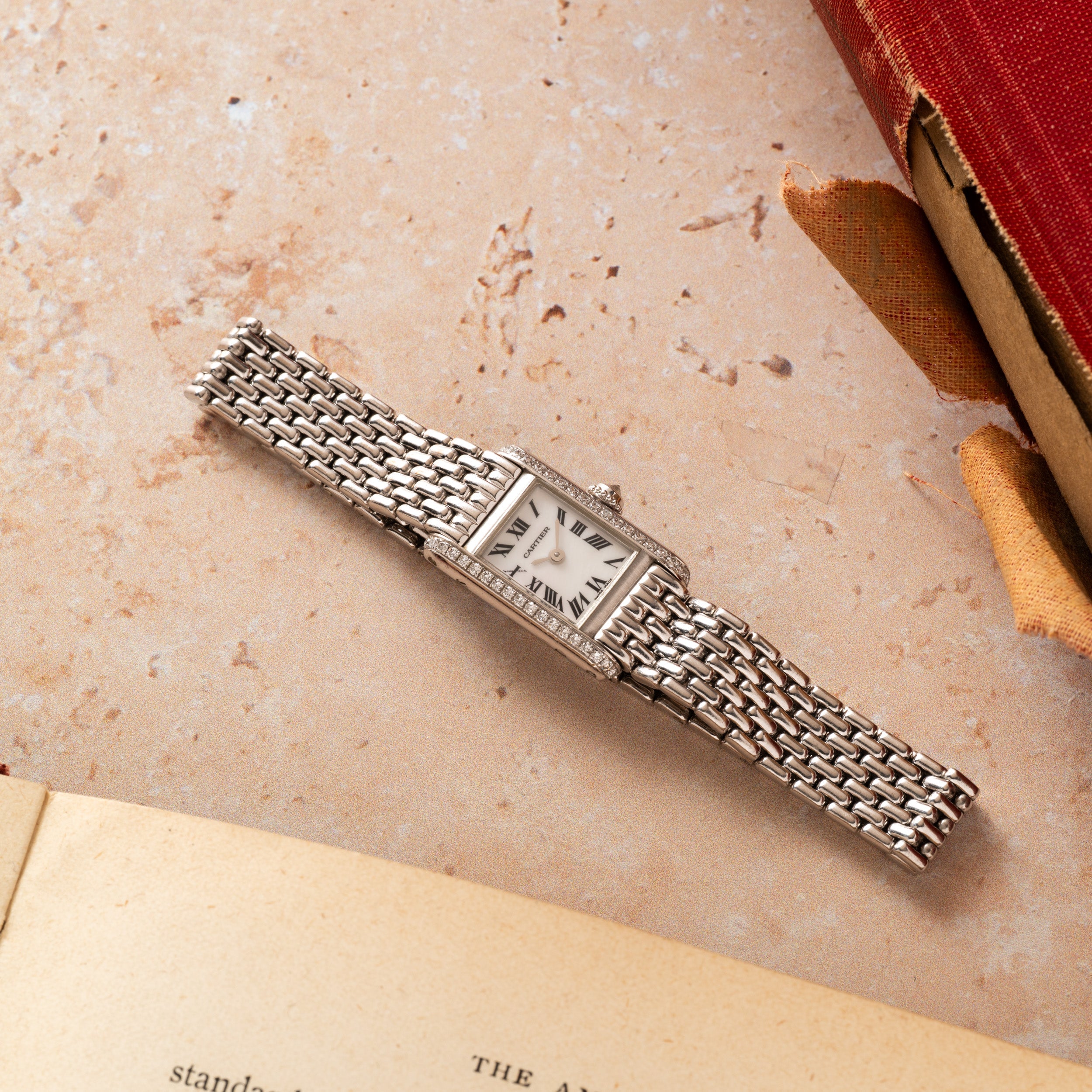 Cartier Tank Mini Diamonds 'MOP'