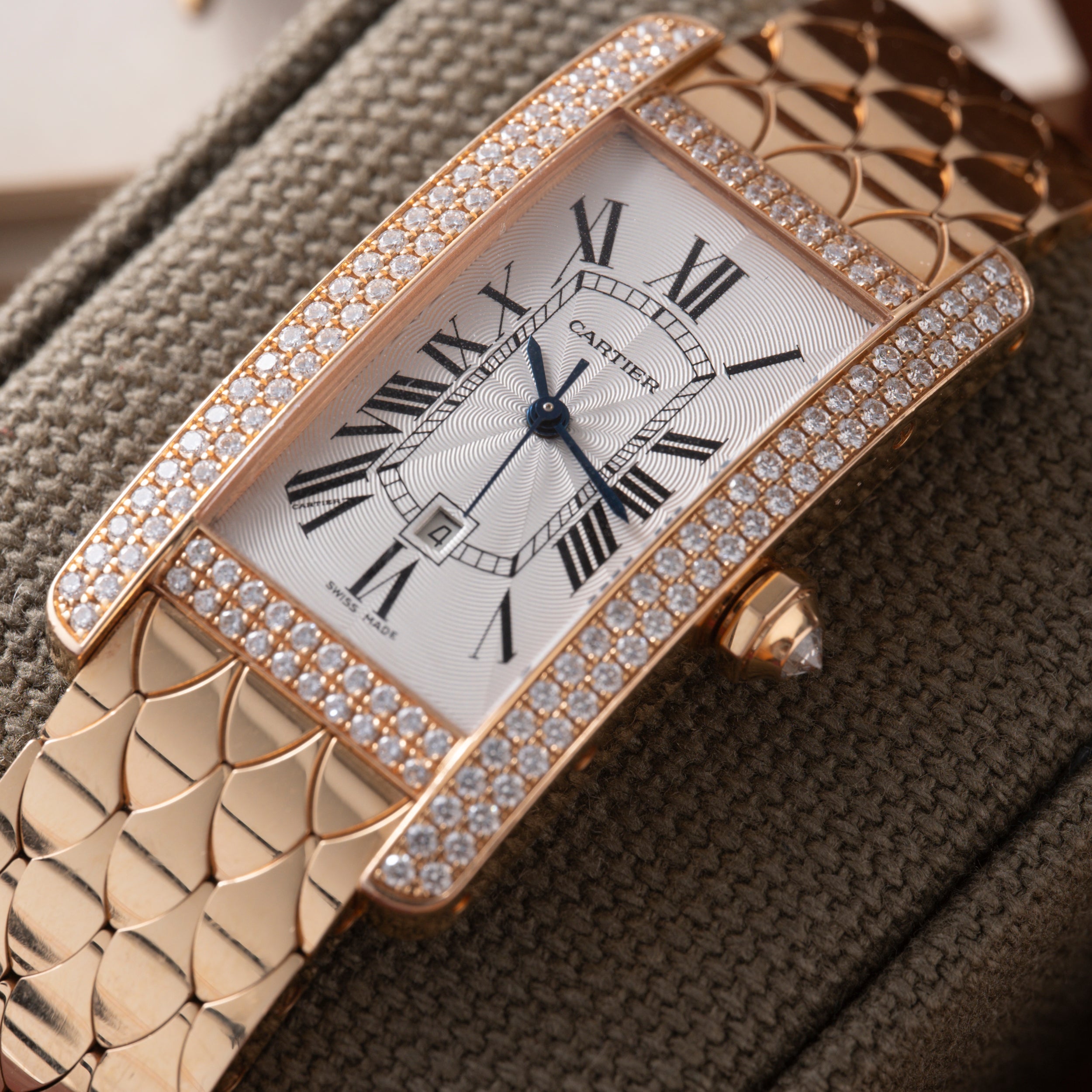 Cartier Tank Americaine Automatic Diamonds