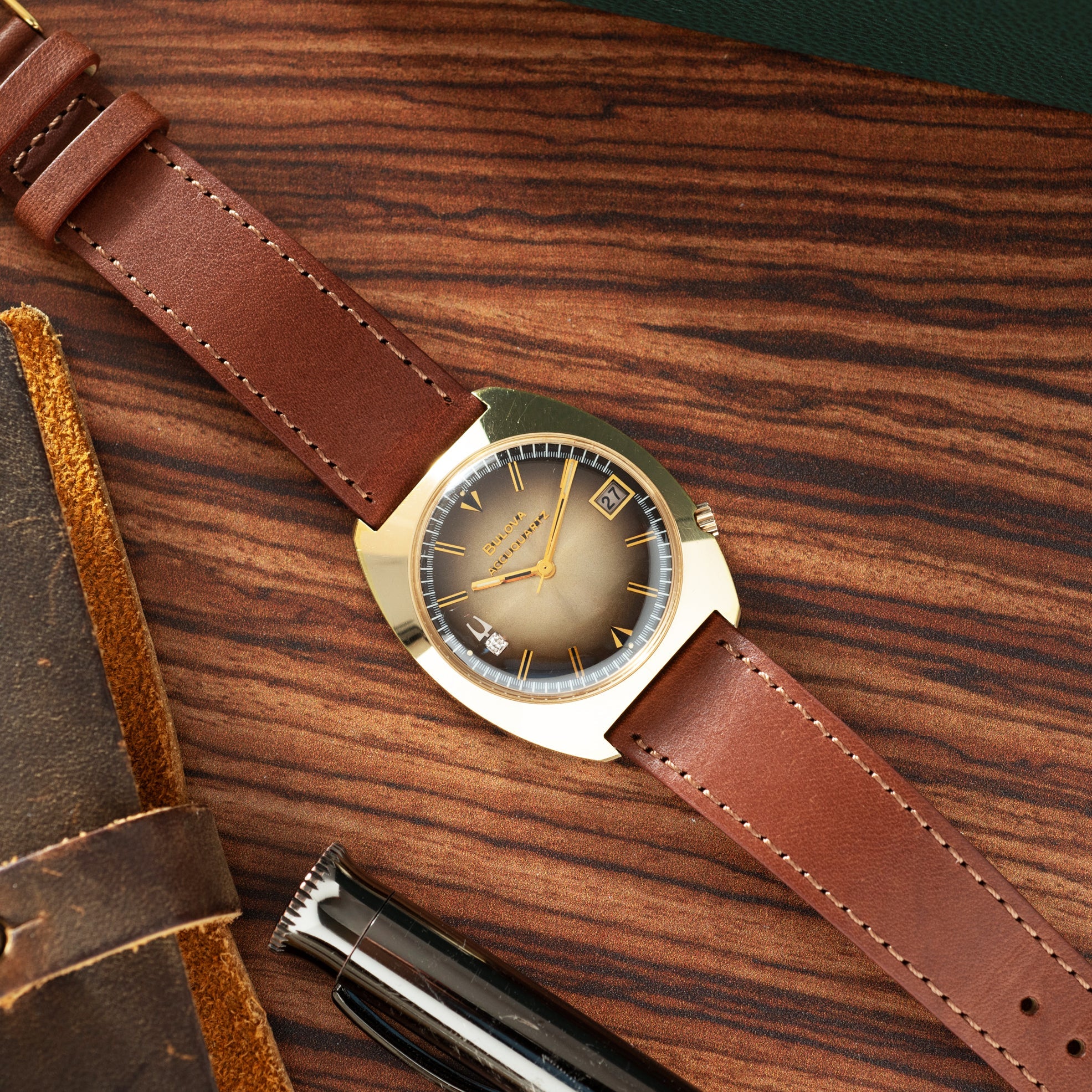 Bulova Accutron Accuquartz 'Gold Fumé'