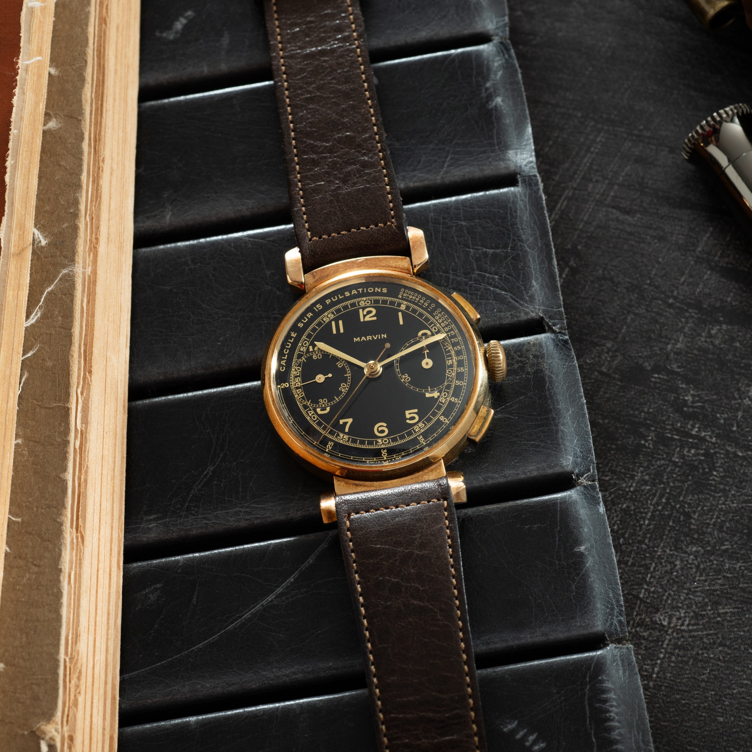 Marvin 'Hinged Lugs' Pulsations Chronograph