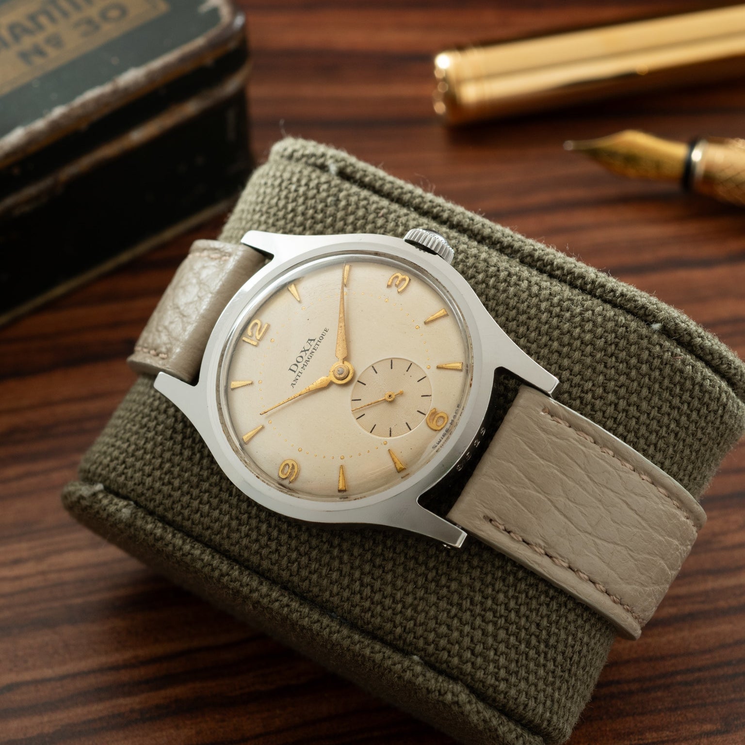 DOXA 'Anti-Magnetique' Field Watch