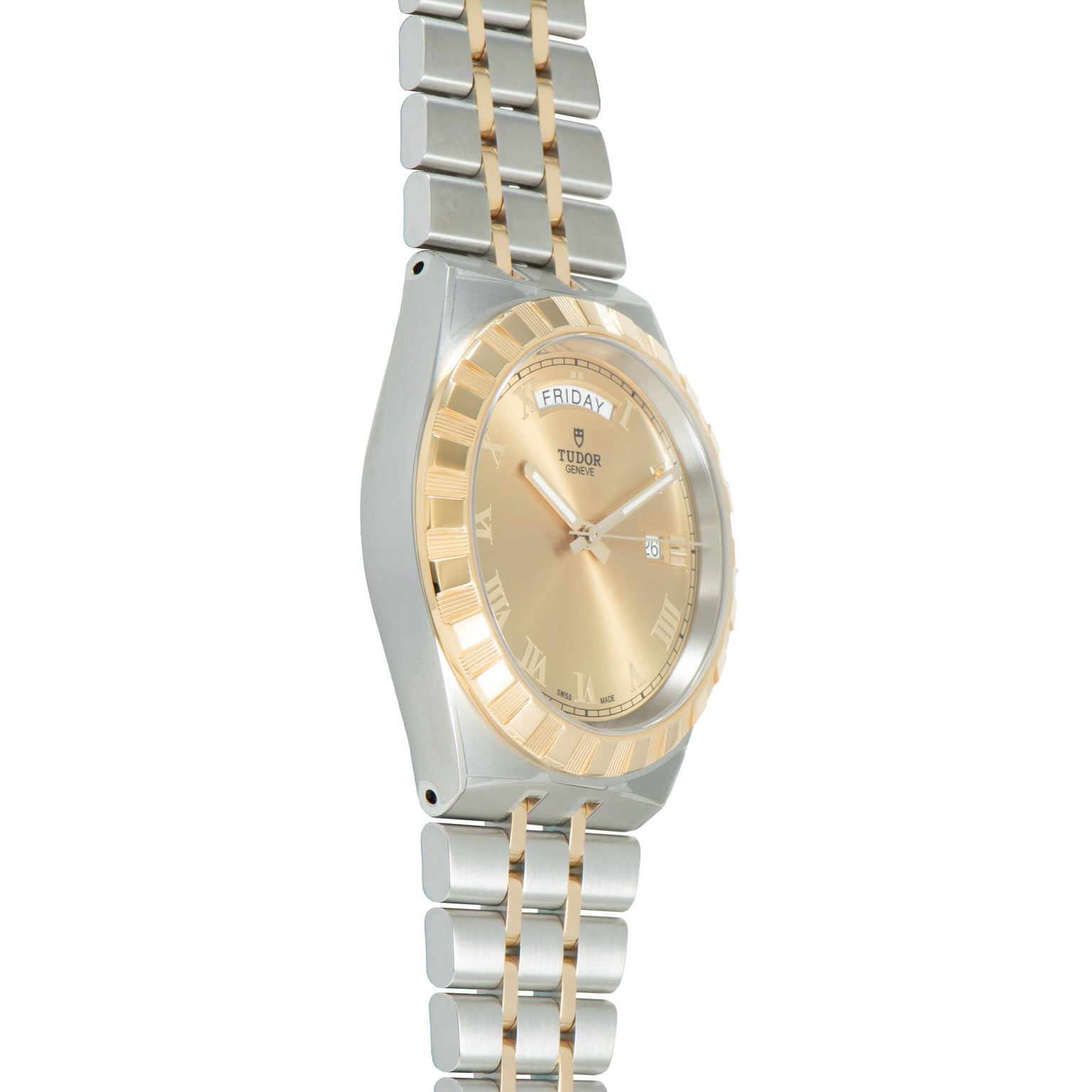 Royal | 41mm, Steel & Gold, Champagne Dial