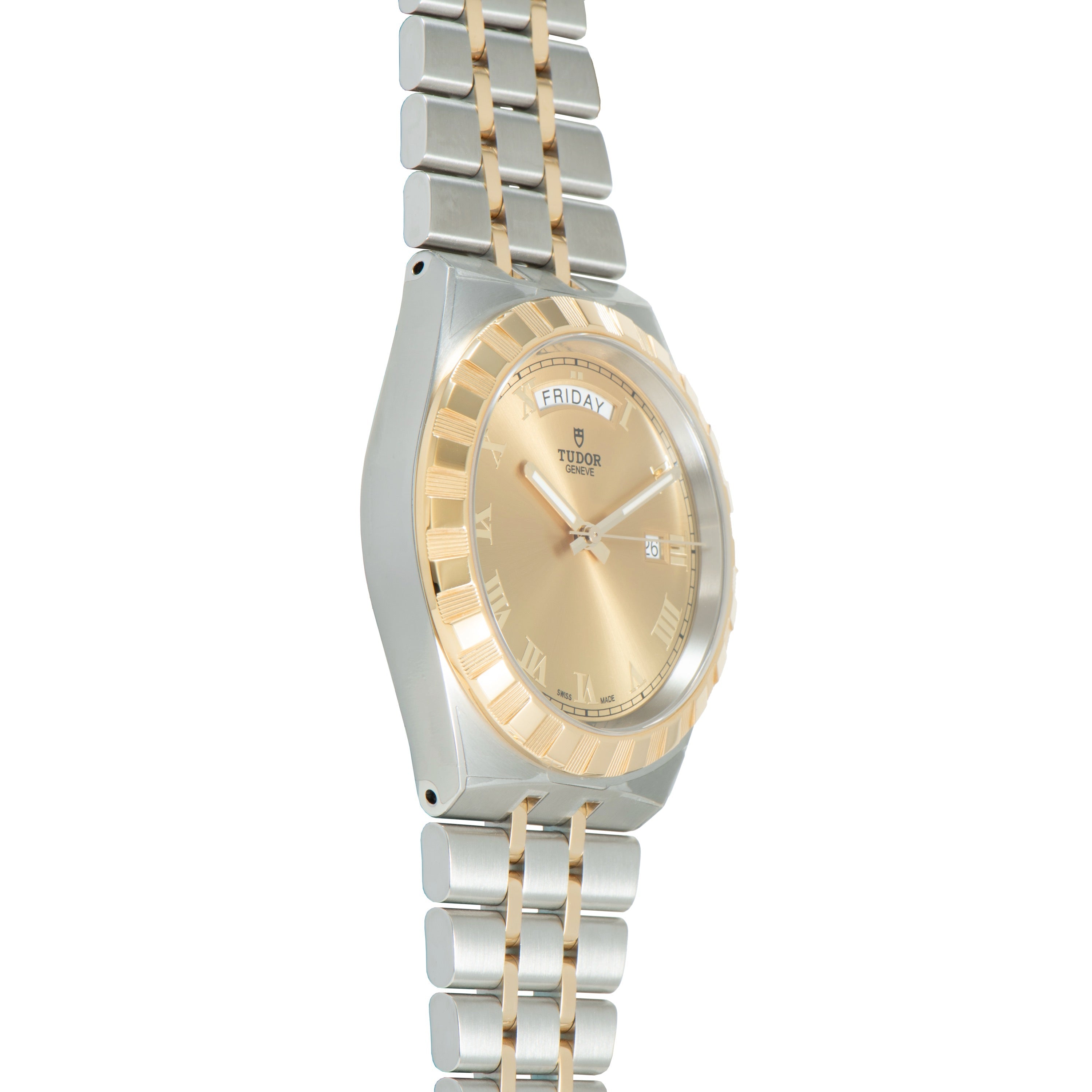 Royal | 41mm, Steel & Gold, Champagne Dial