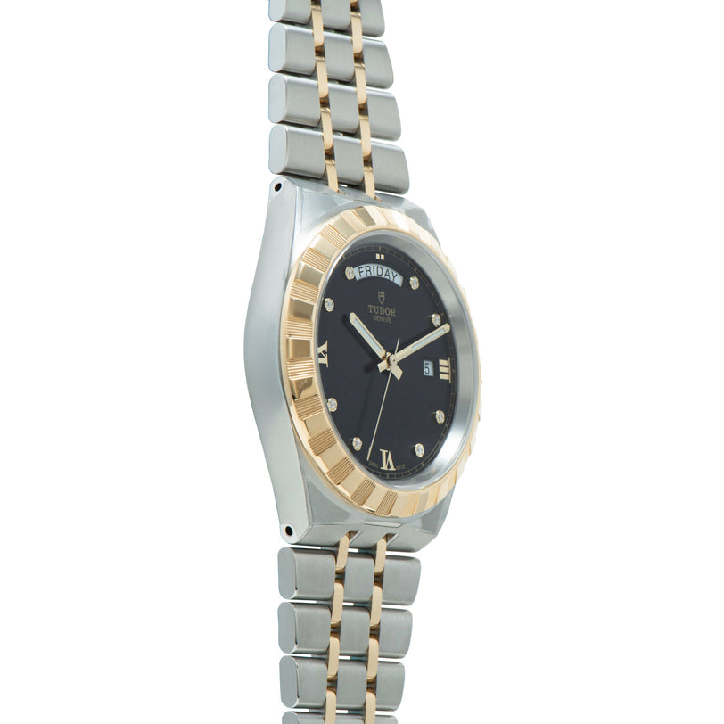 Royal | 40.5mm, Steel, Black Dial