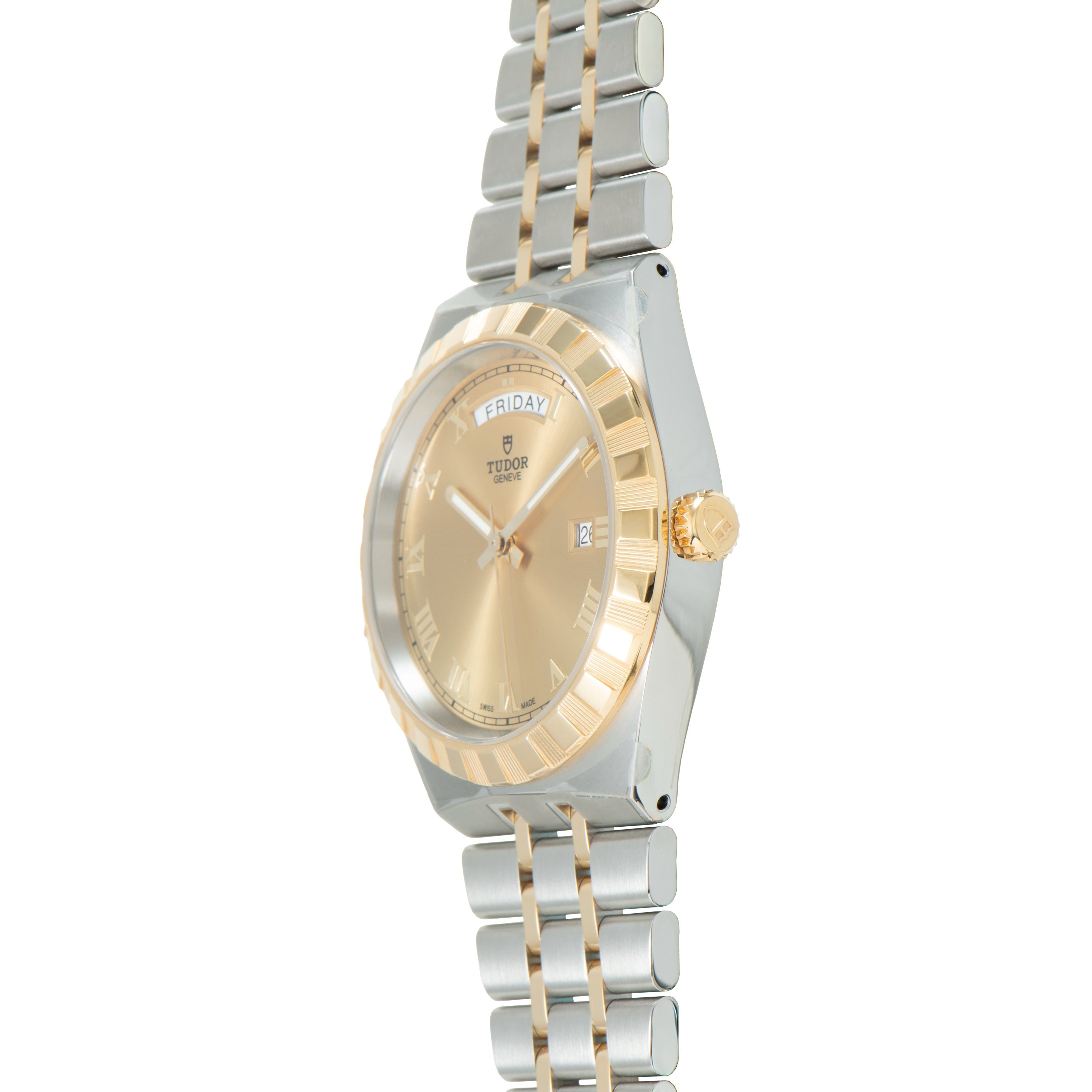 Royal | 40.5mm, Steel & Gold, Champagne Dial