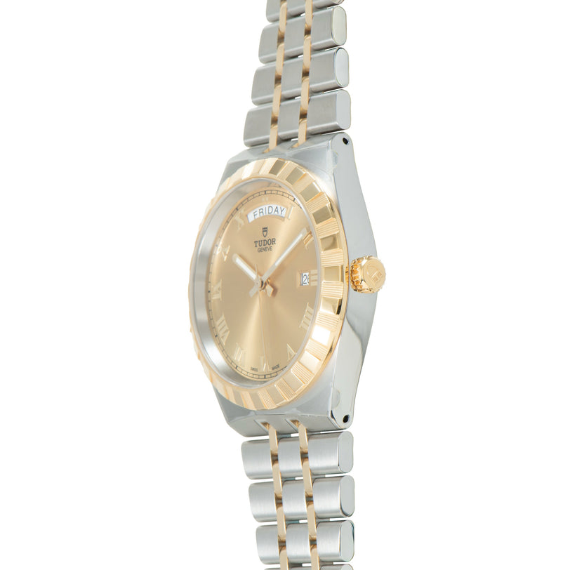 Royal | 40.5mm, Steel & Gold, Blue Dial