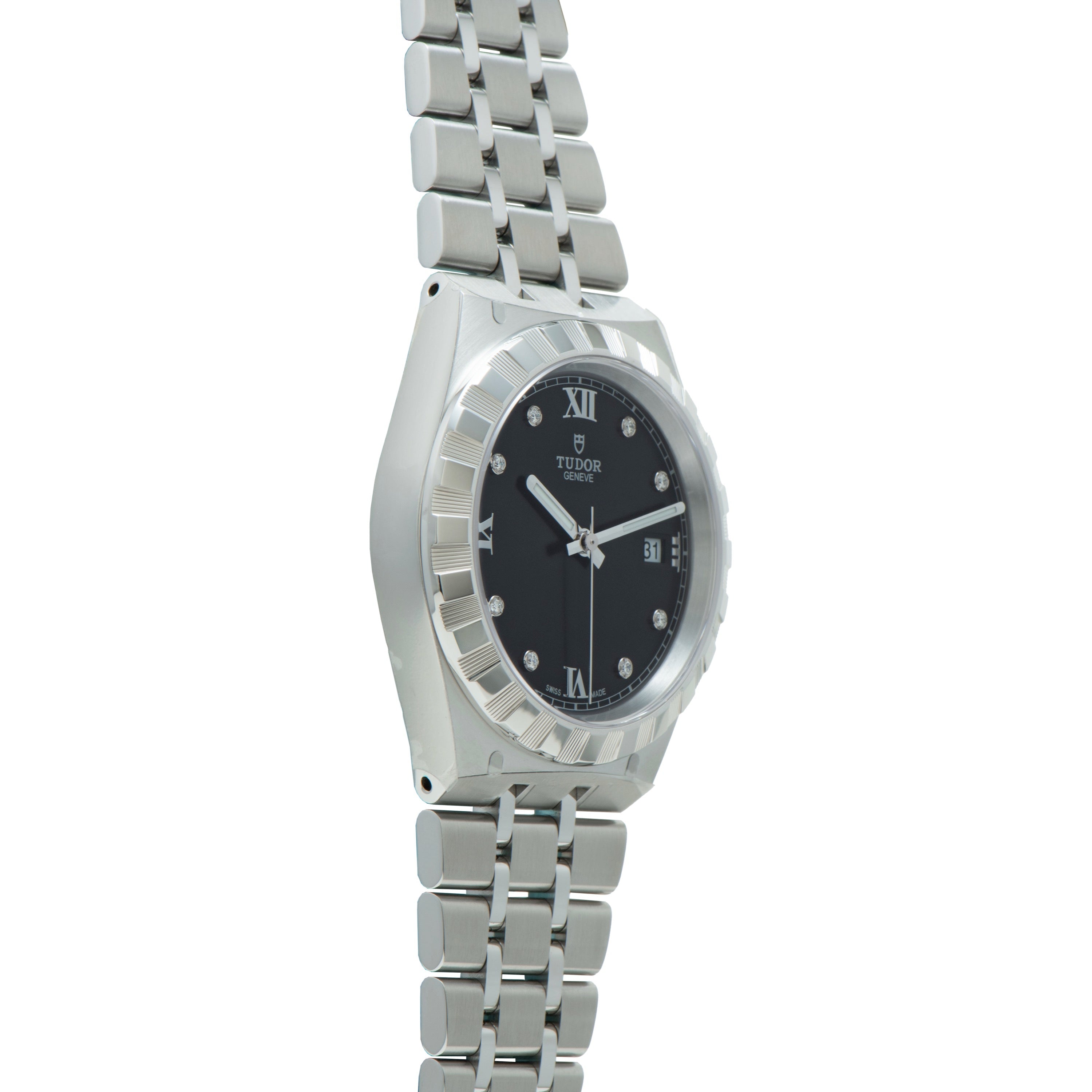 Royal | 38mm, Steel, Black Dial