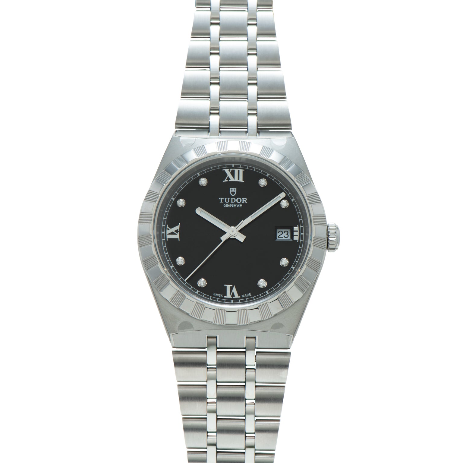 Royal | 38mm, Steel, Black Dial