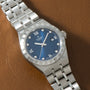 Royal | 28mm, Steel, Blue Dial