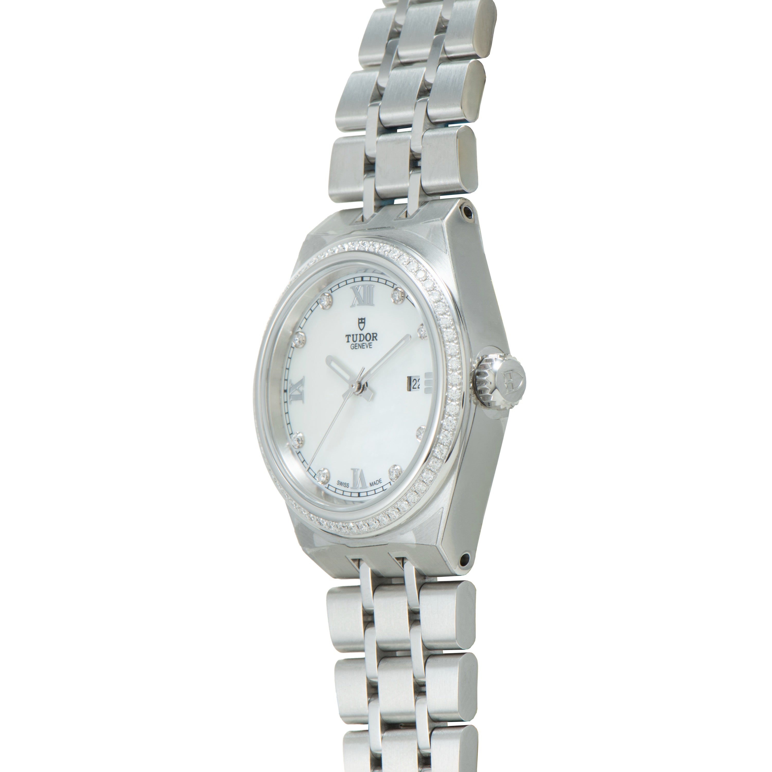 Royal | 34mm, Steel, Silver Dial