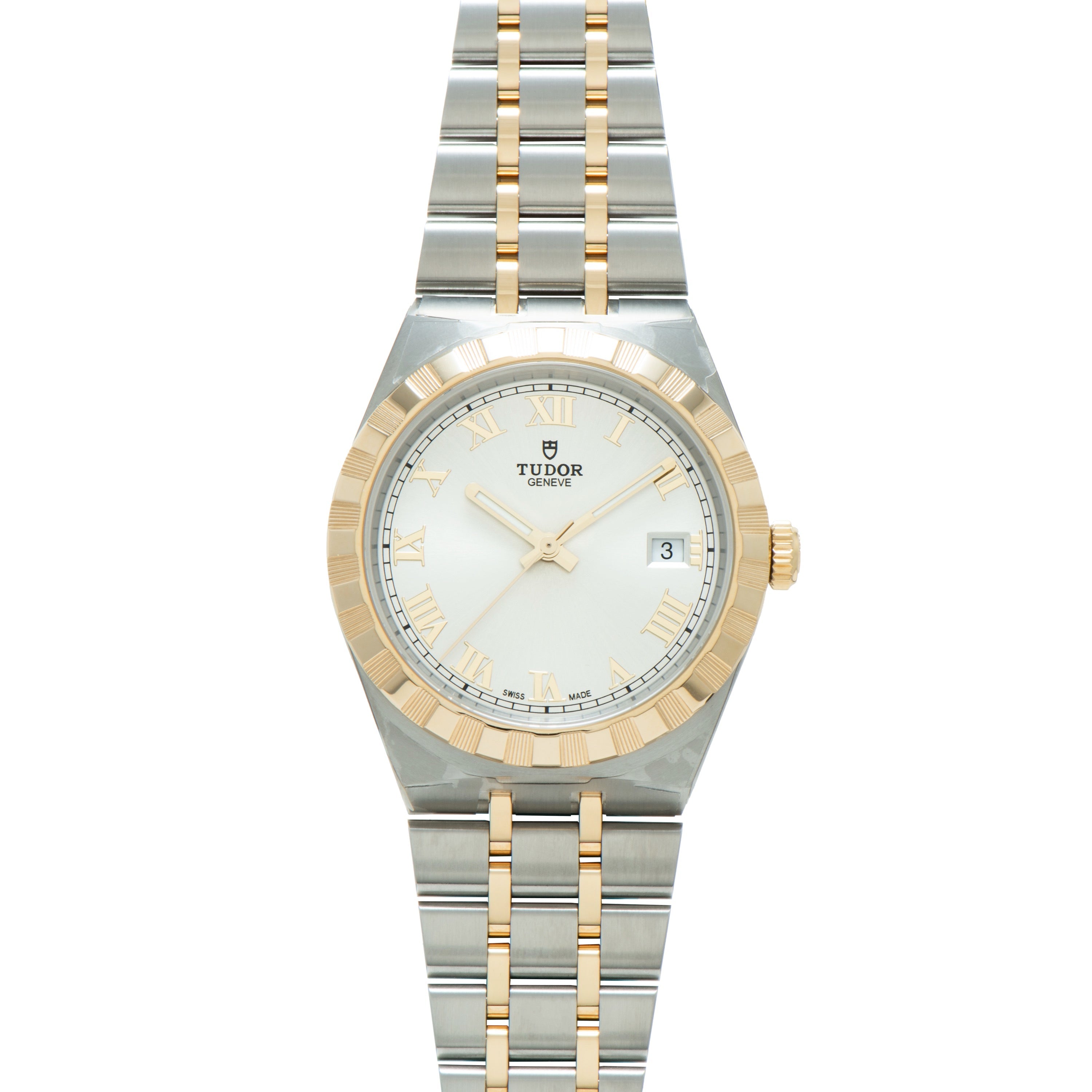 Royal | 38mm, Steel & Gold, Silver Dial