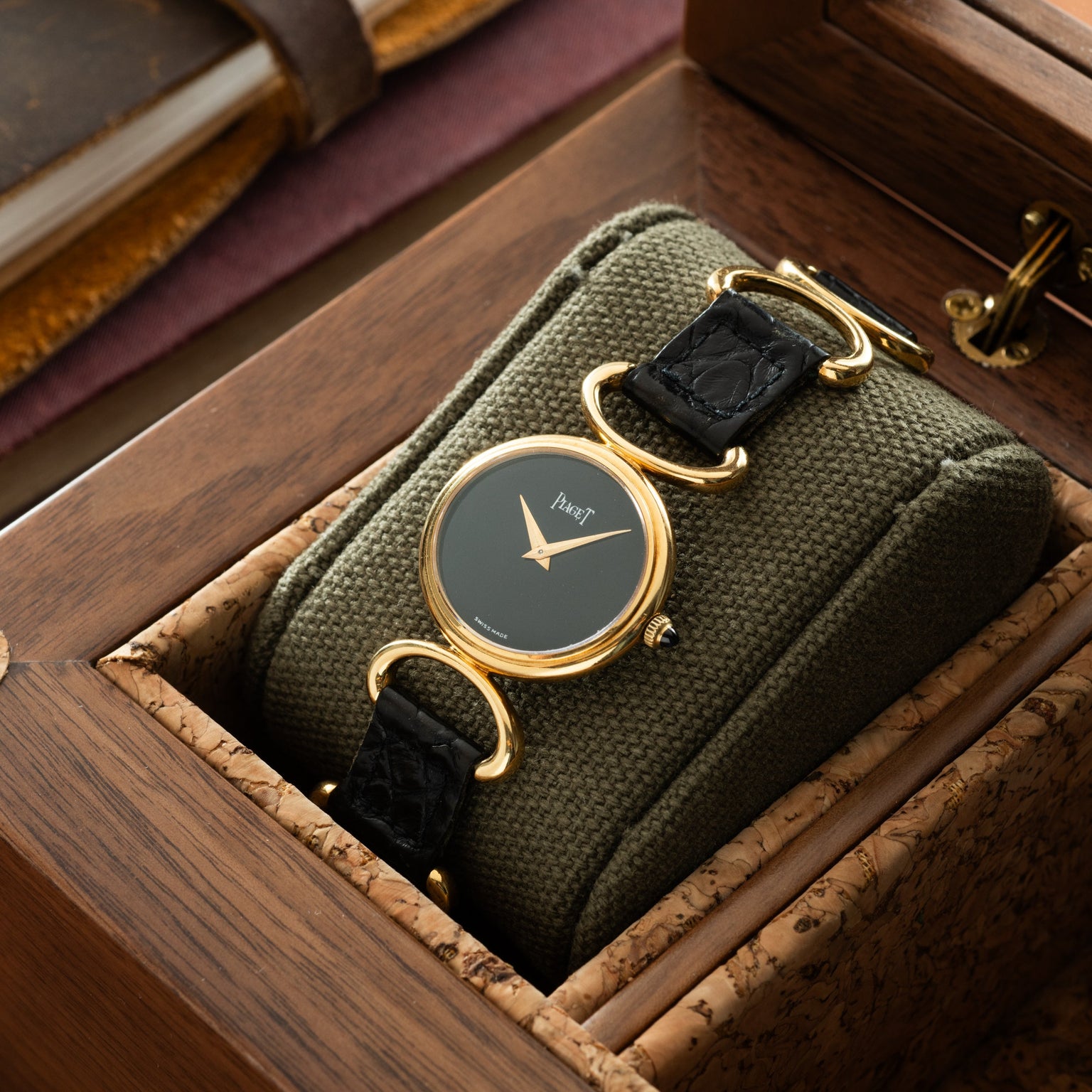 Piaget Oval Onyx 'Belt' Dress Watch