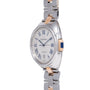Cartier Clé de Cartier automatic watch with two-tone steel and rose gold bracelet, silver dial with Roman numerals.