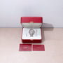Cartier Clé de Cartier watch with two-tone steel and gold bracelet in red Cartier box with documentation cards.