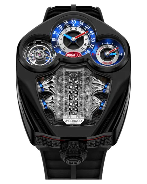 Bugatti Tourbillion | 44mm, 3 Sapphire Crystals and Black PVD Titanium Case
